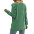 thumbnail image 4 of Vedolay Sweatshirts for Women Graphic Long SleeveSweatshirt 2023 Women's Blouse Tops Green,XL, 4 of 4