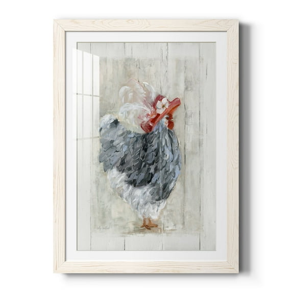Sunday Best Hen - Premium Framed Print - Distressed Barnwood Frame - Ready to Hang