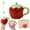 B-set, variant on Cute Strawberry Shortcake Mug with Lid and Spoon Ceramic Pink Coffee Maker Tea Cup for Women Girls Kawaii Kitchen Gifts