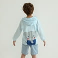 thumbnail image 6 of XBASW Toddler Kids Sun Protection Jacket Hoodie UV Protection Sunsuits Teen Summer Sunscreen for Boys Girls 2-15 Years, 6 of 11