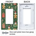 thumbnail image 3 of Yayeee Rocker Switch Wall Plate 3-Gang 6.5"x4.6" Home Decorative Outlet Cover, Christmas Tree, 3 of 6