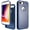 Blue, variant on iPhone SE 2022 Case, iPhone SE 2020 Case, iPhone 8/7 Case, Rugged Hybrid TPU PC Military Grade Protection Shockproof Back Cover Case for Apple iPhone SE 2nd/3rd Gen/ iPhone 8/7 - Skyblue