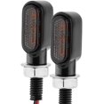 thumbnail image 1 of Mini Motorcycle Turn Signals Light LED Micro Blinkers Small Front Rear Indicator Compatible with Harley Davidson Indian Honda Suzuki Triumph Cafe Racer Bobber Street Bike (C-Black), 1 of 6