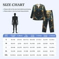 thumbnail image 4 of Yiaed Forest Meditating Tiger Print Men’s Pajamas Set - Long Sleeve Button Down Sleep Shirt and Pajama Bottoms Sleepwear Set Mens Pjs Sets Men's Pajama Bottoms-, 4 of 7