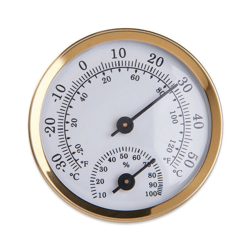 Analog Humidity Gauge Hygrometer Temperature Meter Thermometer Indoor Wall Mount 