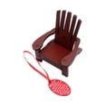 thumbnail image 2 of lionlar Miniature Rocking Chair Festive Scenes Hanging Ornament Photo Props Ornament Brown, 2 of 9