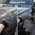 thumbnail image 5 of TTJ Dual-Sided Twist Cloth Car Wash Mitt with Chenille Strands, Polyester Duster Glove for Auto Cleaning, 5 of 7