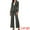 Dark Gray, variant on 2Pcs Women's Dressy Office Blazer and Pants Set XS Brown