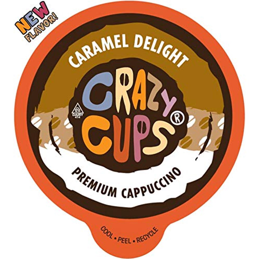 Crazy Cups Flavored Premium Cappuccino, for the Keurig K Cups 2.0