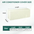 thumbnail image 2 of Uxcell Air Conditioner Cover Indoor AC Cover Knitted Dustproof Dust Covers for Wall Mount Split Air Conditioner White 34.6", 2 of 6