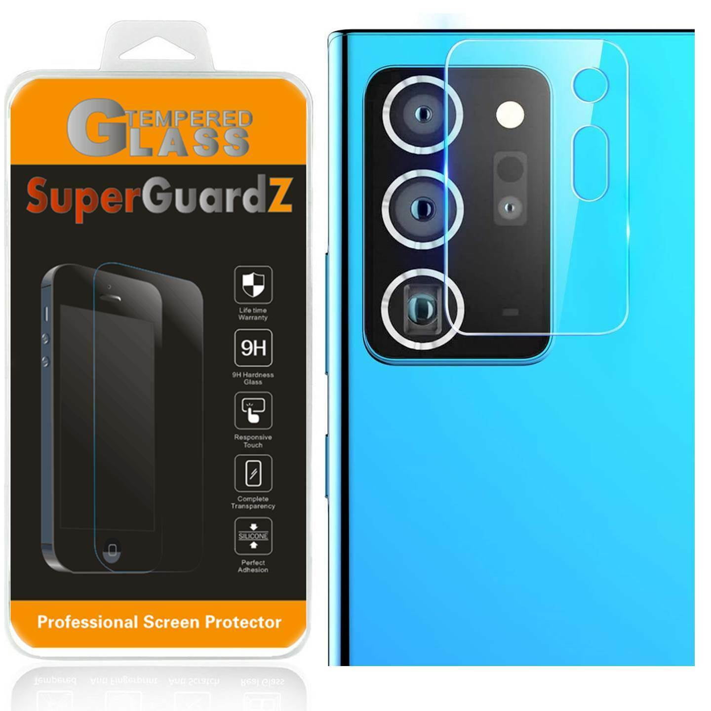 Galaxy Note 20 Ultra Screen Protector Include 2 Pack Tempered Glass Screen Protector 2+2 Pack 2 Pack Tempered Glass Camera Lens Protector,3D Curved,HD Clear,Anti-Scratch for Galaxy Note 20 Ultra 5G 