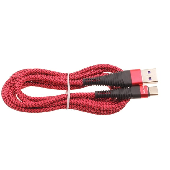 6ft USB Cable for Google Pixel 8/Pro Phones - Type-C Charger Cord Power Wire USB-C Long Red Braided compatible with Google Pixel 8/Pro