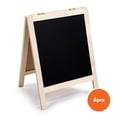 thumbnail image 1 of Time 4 Crafts 6-Pack Unfinished DIY Wooden A-Frame Chalkboard Set, 1 of 5