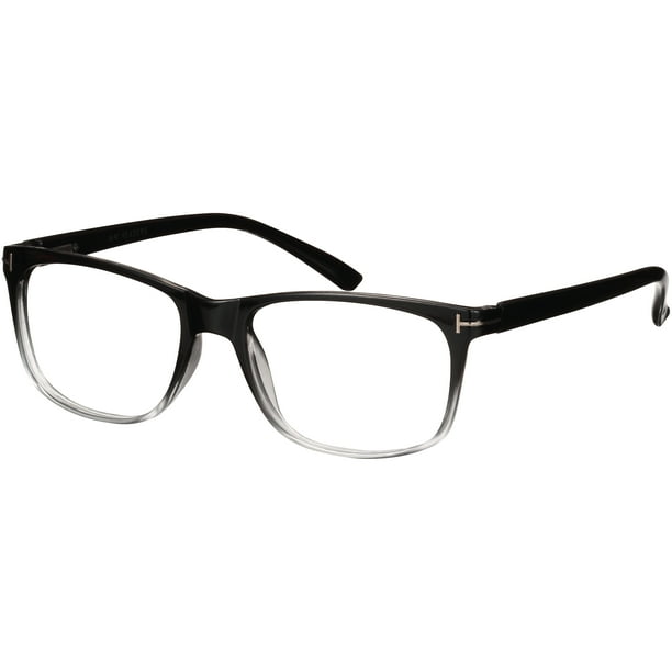 M Readers Vincent Black +1.50 Blue Light Protection Glasses with Case