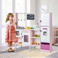 thumbnail image 4 of Costway 2-in-1 Kids Kitchen & Market with Realistic Light & Sound 82 Accessories Included, 4 of 10