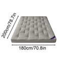 thumbnail image 3 of Soy Fiber Japanese Floor Futon Mattress Breathable Sleeping Pad Mattress Topper Gray 180x200cm For Dorm Guest Room Travel Rest, 3 of 6