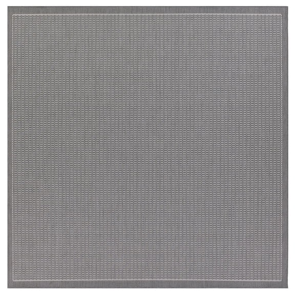 Couristan 7.5' Gray Square Saddlestitch Rug