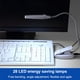 thumbnail image 4 of Luz de teclado de escritorio alimentada por USB y batería - Abrazadera de mesa/cabecero y cuello de cisne flexible con 28 perlas LED en 3 niveles de brillo para facilitar la lectura Adepaton 2034397-2, 4 of 8
