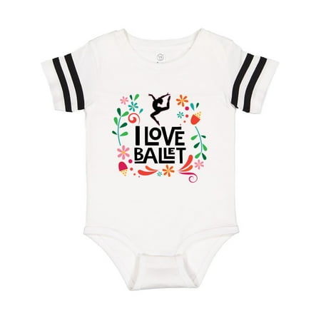 

Inktastic Ballerina Dancer I Love Ballet Gift Baby Girl Bodysuit