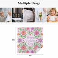 thumbnail image 5 of Happy Mother's Day Cloth Napkins, Watercolor Flowers Floral Botanical Spring Washable and Reusable Dinner Napkins Set of 4, Table Napkin for Kitchen Party Birthday Wedding Hotel Housewarming 20"x20", 5 of 9