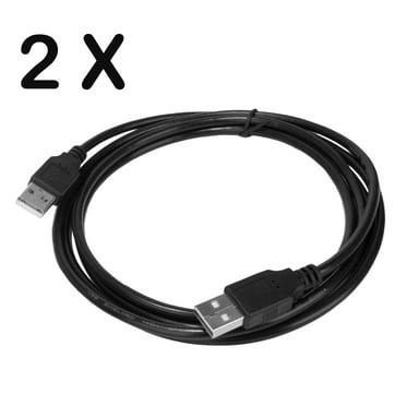 2 PACK USB to USB Cable - Superspeed USB 2.0 Type A Male to Type A Male 24 28AWG Cable 6 Feet