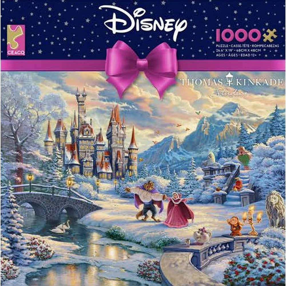 Ceaco Thomas Kinkade Disney Beauty and the Beast 1000 Piece Jigsaw Puzzle