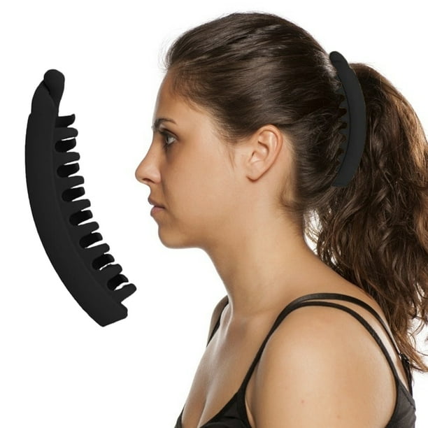 Pinzas De Plátano Grandes, Pinza De Pelo De Plátano De Colores De Resina, Pinza Antideslizante Para Coleta, Pinza Para Cabello Grueso Y Rizado Para Mujeres Y Niñas Speravity CE008581-05
