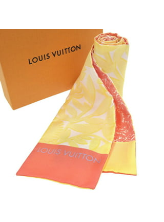 Louis Vuitton Silk LV Monogram Scarf - Orange Scarves and Shawls,  Accessories - LOU711603