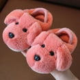 thumbnail image 4 of HCNTES Toddler Slippers Litte/Big Kids slippers Cute Design House Slippers Baby Girls Boys Fall Winter Indoor Outdoor Fuzzy Warm Shoes(A01-Red,13.5), 4 of 4