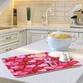 thumbnail image 5 of SKYSONIC Red Heart Valentine's Day Dish Drying Mat Absorbent Reversible Microfiber Drying Mat Machine Washable Dish Drying Pad for Kitchen Counter Large 18x24 inch, 5 of 6
