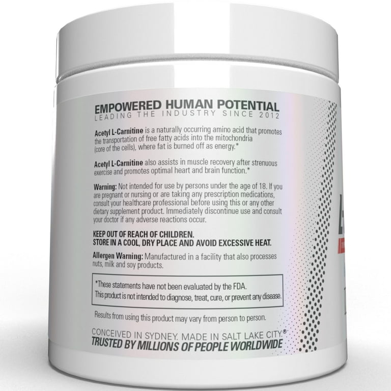 EHPlabs Acetyl L-Carnitine Dietary Supplement, 3.5 oz (100 g)