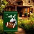 thumbnail image 7 of Football Garden Flag Football Helmet Double Sided Yard Flag The Big Game Polyeaster Garden Flags Sunday Sports Party Vertical Green House Banner 12 x 18 Inch Outdoor Decorative, 7 of 7