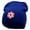 Royal, variant on Poker Chip Embroidered 8 Inch Short Beanie - Dk Green OSFM