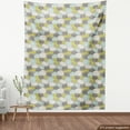 thumbnail image 4 of Ambesonne Floral Fabric by the Yard Upholstery, Colorful Bindweeds Pattern, 2 Yards, Pale Earth Yellow Grey, 4 of 5