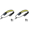 thumbnail image 1 of Linterna frontal recargable LED+COB impermeable para camping, pesca y senderismo, 1 of 7