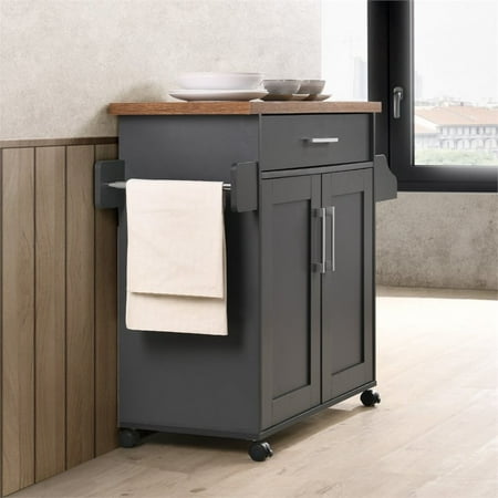 Hodedah Kitchen Island With Spice Rack Plus Towel Holder In Gray Oak Wood Canada Hodedah Kitchen Island With Spice Rack, Hodedah Kitchen Island With Towel Rack
