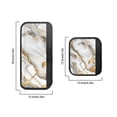thumbnail image 5 of Xoenoiee Refrigerator Door Handle Wraps Anti-skid Soft Protector Covers Keep Kitchen Appliances Clean, 6 PCS Fridge Microwave Dishwasher Door Handle Cloth Decor, White Golden Marble, 5 of 5
