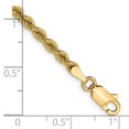 thumbnail image 2 of 14k Yellow Gold Bracelet Chain Styles Rope 2.75 mm 7 in Solid Regular, 2 of 2