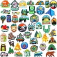 thumbnail image 1 of Iron On Patches Hotop con tema de acampada y aventura, 48 unidades, 1 of 7