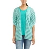 Women's 2fer Flyaway Solid Color Cardigan Tank Set