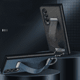 thumbnail image 4 of Case for Samsung Galaxy Z Fold 4 5G (2022) with Strap, PU Leather Back Cover + Hard PC Protective Shell Phone Case, 4 of 4