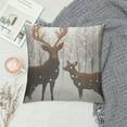 thumbnail image 2 of COMIO Throw Pillow Covers Nordic Style Elk Deer Forest Print Cushion Cover Soft Pillow Cases for Home Sofa Bed Chair Car Office Decorative, 2 of 5