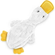 Best Pet Supplies Crinkle Dog Toy for Small, Medium, and Large Breeds, Cute No Stuffing Duck with Soft Squeaker, Fun for Indoor Puppies and Senior Pups, Plush No Mess Chew and Play