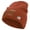 Red, variant on US Army Retired Flag Embroidered 8 Inch Knitted Short Beanie - Black OSFM