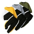 thumbnail image 1 of KYAIGUO Ensemble de Survêtement pour Garçons, 2 Pcs, Printemps, Automne, Décontracté, 9M-4Y, 1 of 9