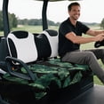 thumbnail image 5 of Uourmeti Golf Cart Covers Seat Cover, Compatible with Sports, Suitable for EZGO TXT RXV 4 Front Pockets, Leaf, 5 of 8