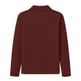 thumbnail image 6 of Josdec Long Sleeve Tops for Women Collared Partial Button Solid‑Color Loose Fit Shirts for Golf Sports Office Holiday S‑2XL, 6 of 9