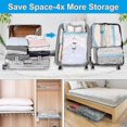 thumbnail image 5 of Pieces Vacuum Storage Bags 2l100x80 +2m 80x60 + 2s 60x40cm(hand Rolled Compression Bag) Travel Vacuum Storage Bags For Clothes, Quilts, Bedding, Pillo, 5 of 5