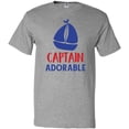 thumbnail image 3 of Inktastic Captain Adorable, Sail Boat, Sailing - Red Blue T-Shirt, 3 of 5
