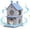 Blue, variant on PLAYRANK 2-Tier All Weather Plastic Cat House with 4 Round Doors, Elevated Waterproof Double Layer Pet Cottage, Indoor Outdoor Weather Resistant Shelter for Multiple Cats,Blue/Gray.